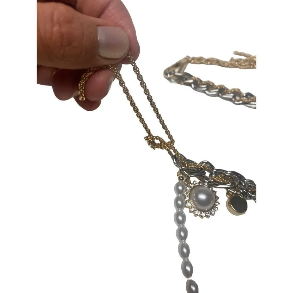 Lovers and Friends Jane Chain Belt in Gold Silver Defect‎